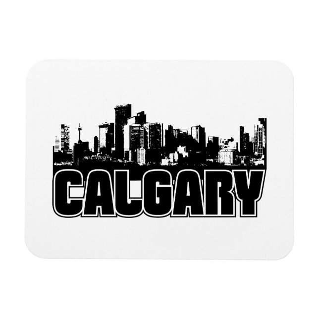 Calgary Skyline Magnet (Horizontal)