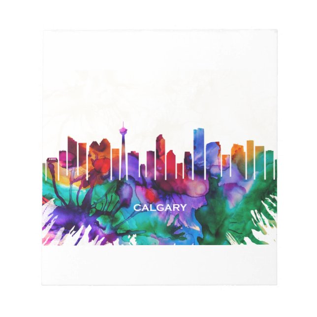 Calgary Skyline Notepad (Front)