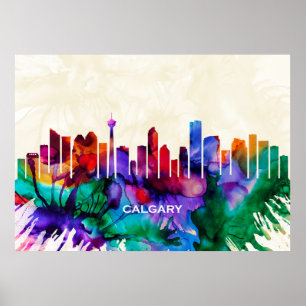 Calgary Skyline Poster