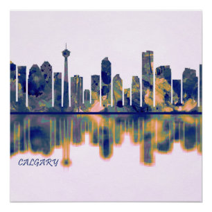 Calgary Skyline Poster