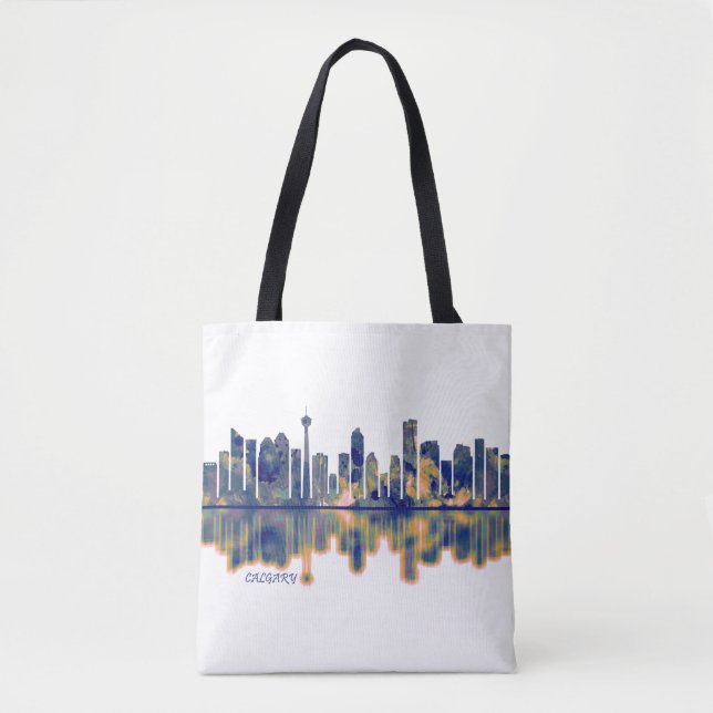 Calgary Skyline Tote Bag (Front)
