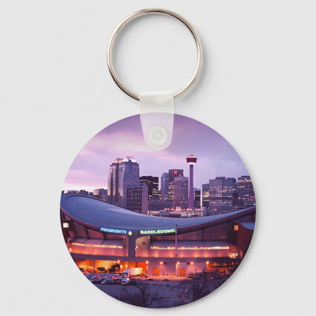 Calgary sunset key ring (Front)