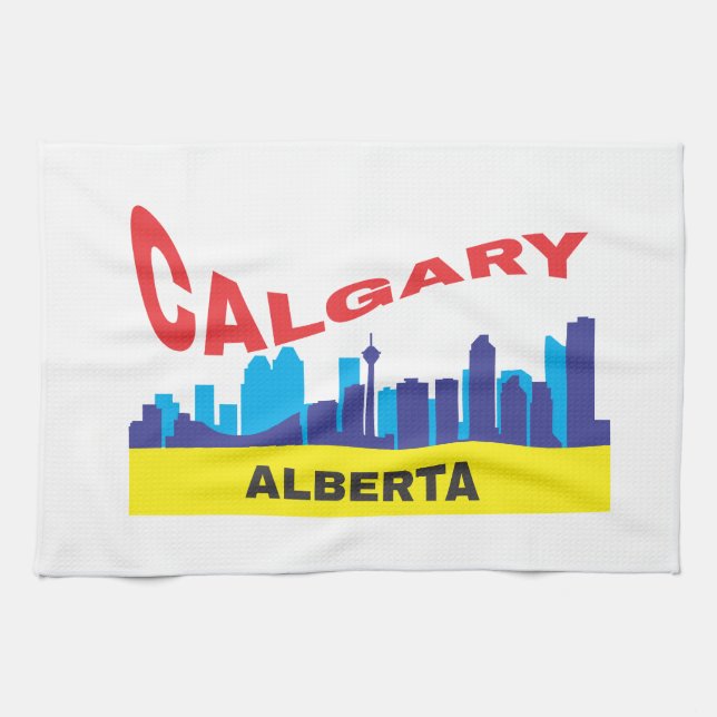Calgary Tea Towel (Horizontal)