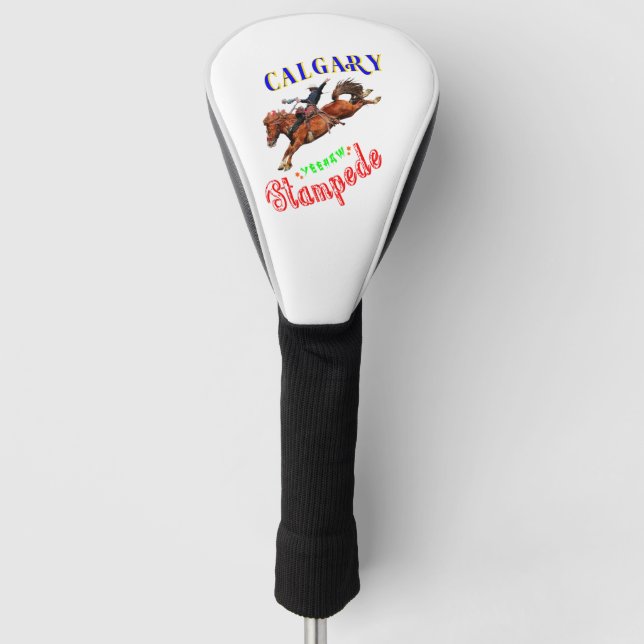 Calgary Yeehaw Stampede Golf Head Cover (Front)