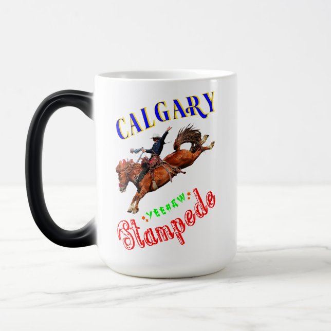Calgary Yeehaw Stampede Magic Mug (Left)