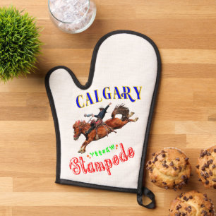 Calgary Yeehaw Stampede Oven Mitt