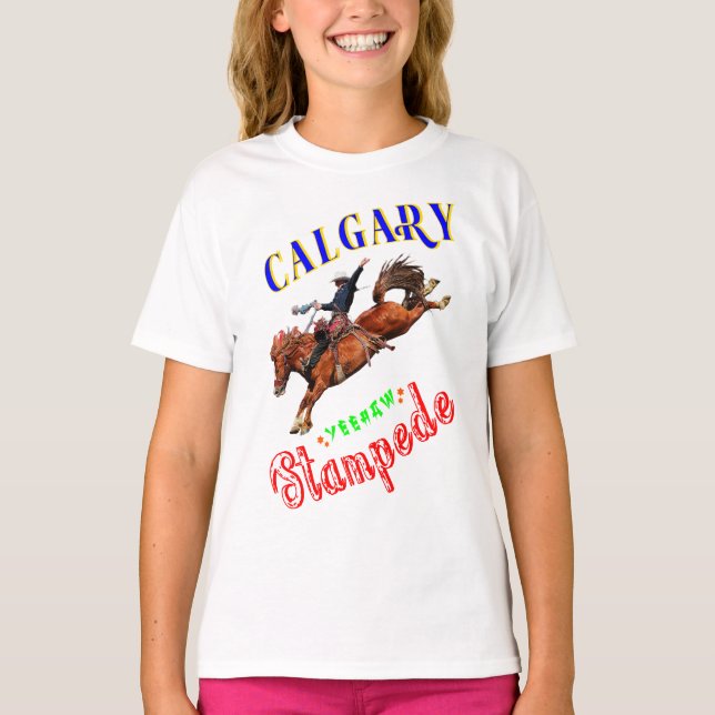 Calgary Yeehaw Stampede T-Shirt (Front)