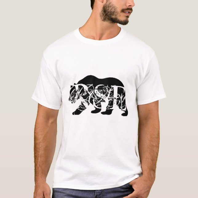 Cali Bear/RSE (White Tee) T-Shirt (Front)
