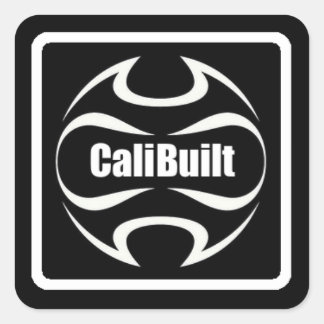 Cali Built registered logo sticker