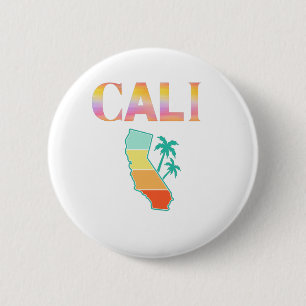 Cali California 6 Cm Round Badge
