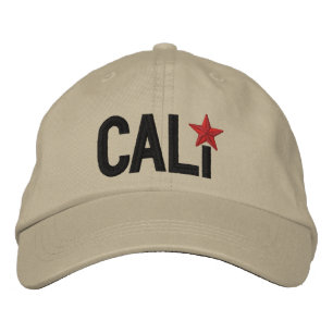Cali California Republic STAR Embroidery Embroidered Hat
