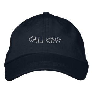 CALI KING Royalty Inspired Headwear Navy Colour  Embroidered Hat