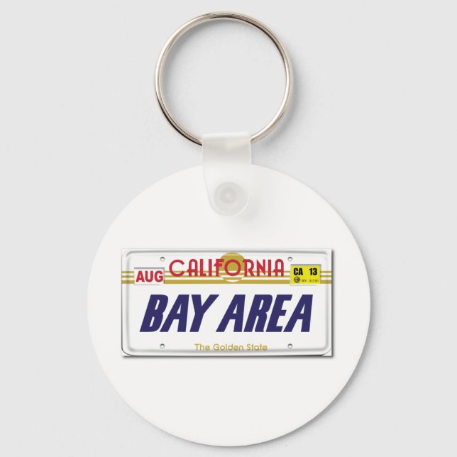 Cali License Plates Key Ring (Front)