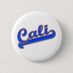 Cali Logo Blue Wave 6 Cm Round Badge