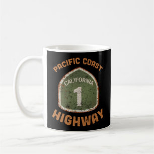 Cali Pacific Coast Highway Route 1 California Coffee Mug