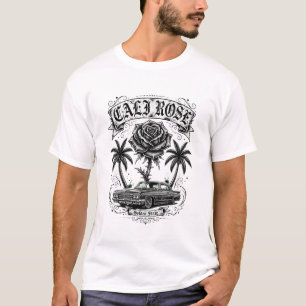 Cali Rose Golden State T-Shirt Chicano Rose Lowr