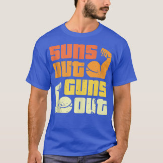 Cali Style Bodybuilding Sun's Out Guns Out Biceps  T-Shirt