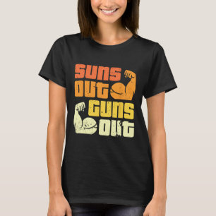 Cali Style Bodybuilding Sun's Out Guns Out Biceps T-Shirt