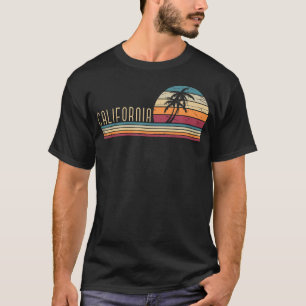Cali Summer Vacation Ca Palm Trees Usa Retro Calif T-Shirt
