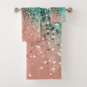 Cali Summer Vibes Lady Glitter #4 Bath Towel Set