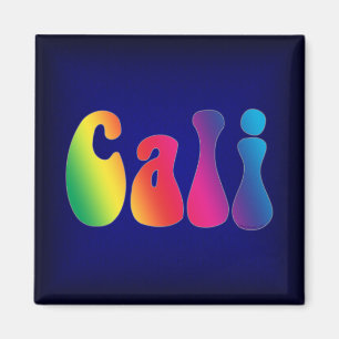Cali Tie-Dye California Hippie Logo Magnet