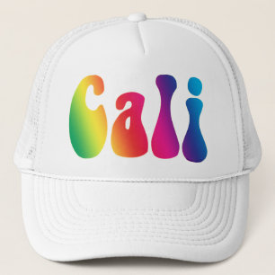 Cali Tie-Dye California Hippie Logo Trucker Hat