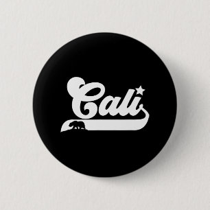 Cali Vintage California Bear Usa State Beauty Desi 6 Cm Round Badge