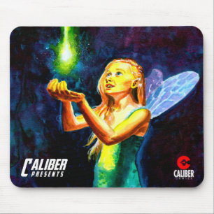 Caliber Presents fairy design with text mouse pad
