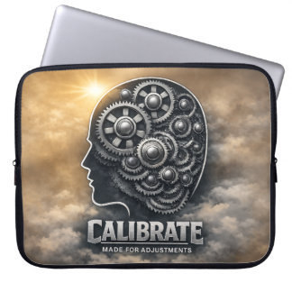 CalibrateMind– Abstract Encouraging Power Mindset Laptop Sleeve