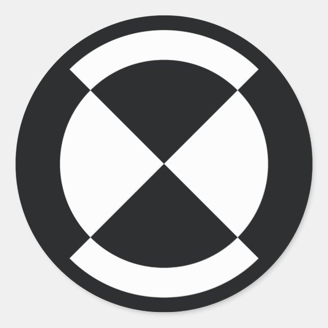 calibration badge - curiosity rover classic round sticker (Front)