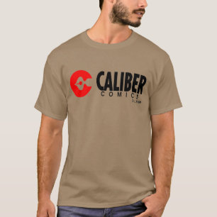 Calibre Comics logo tan t-shirt