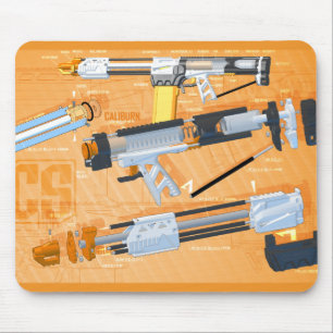 Caliburn Exploded Mouse Mat