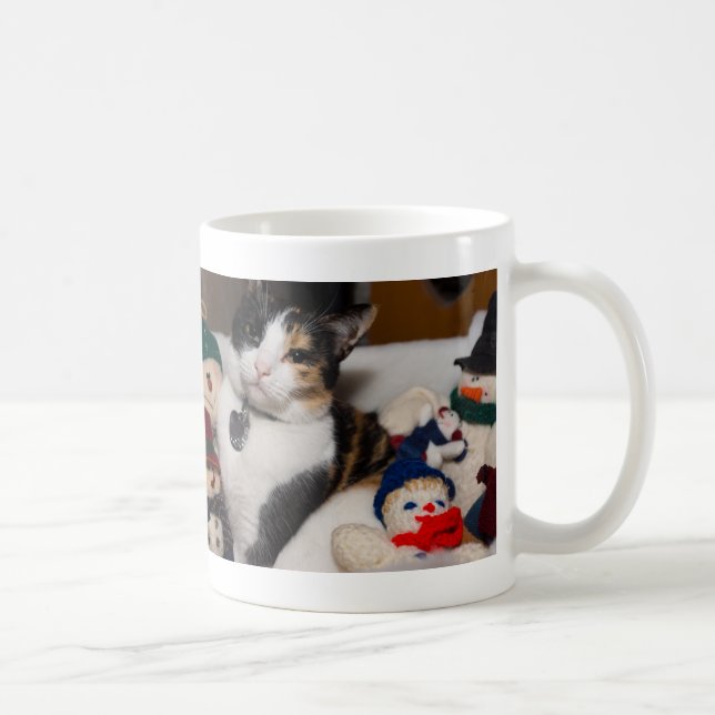 Calico And Snowmen Coffee Mug (Right)