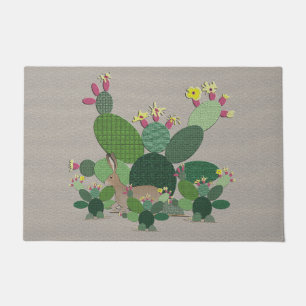 Calico Cactus Doormat