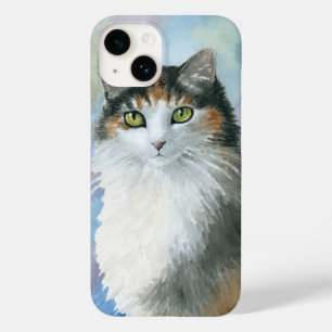 Calico Cat 572 Tortie Tortoise shell blue Case-Mate iPhone 14 Case
