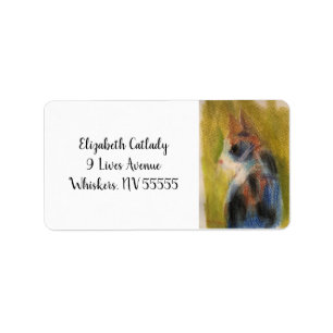 Calico Cat Address Lables with Original Artwork Label