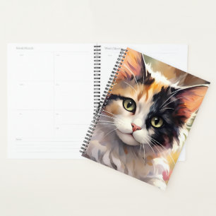 Calico Cat and Butterflies in Spring Garden Planner