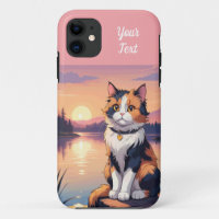 Calico Cat by Lake