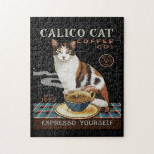 Calico Cat Coffee Company 2 Jigsaw Puzzle