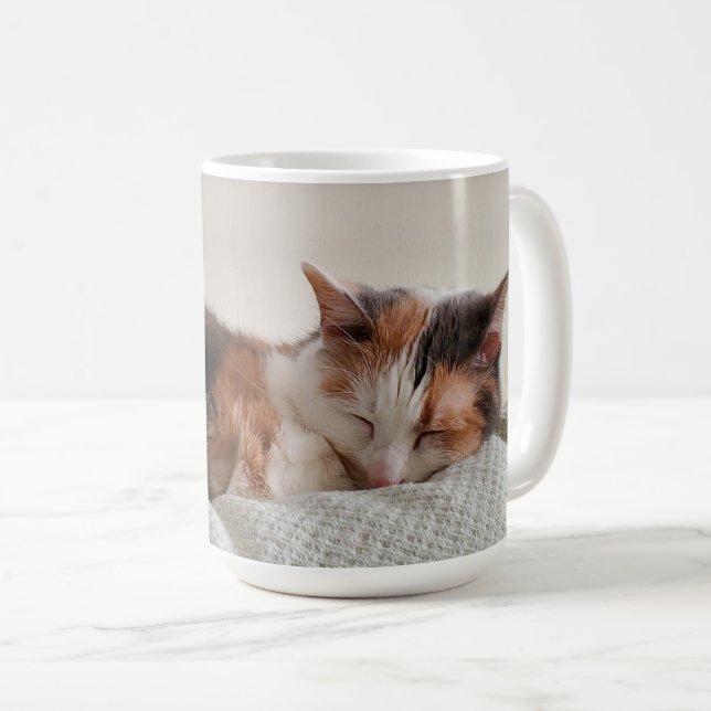 Calico Cat Coffee Mug (Front Right)