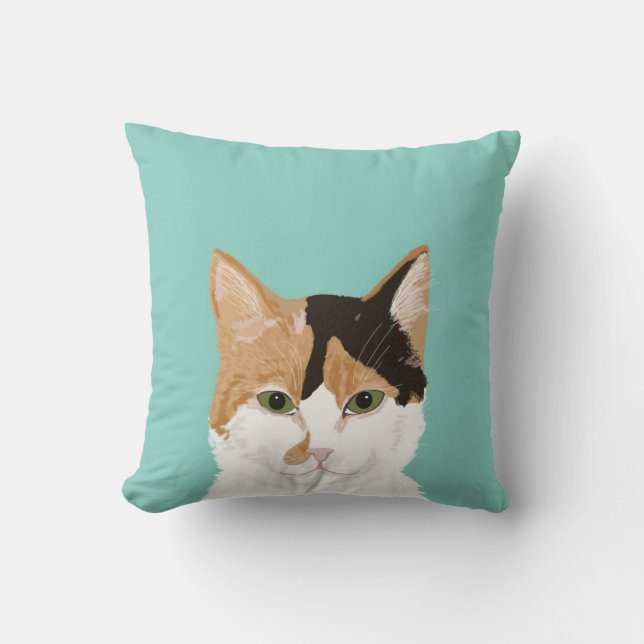 Calico Cat - Customisable cat gifts home decor pet Cushion (Front)