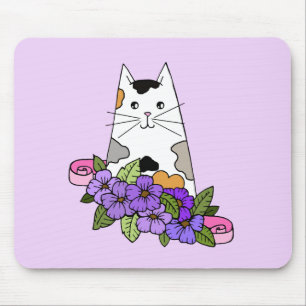 Calico Cat Cute Mouse Mat
