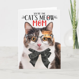 Calico Cat for Mum on Mother's Day Holiday Card