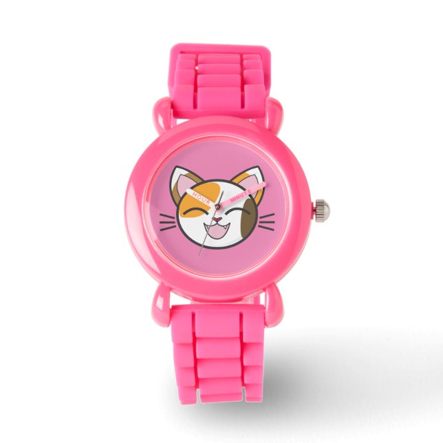 CALICO CAT GIRLS WRIST WATCH (Front)