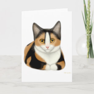 Calico Cat Greeting Card