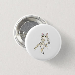 Calico Cat Grooming Crayon Pet Gift 3 Cm Round Badge