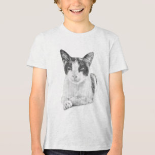 Calico Cat Halftone Tri-Blend Shirt