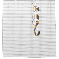 Calico Cat Hanging On | Funny Cat Lover's