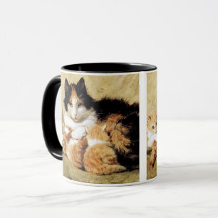 Calico Cat & her kittens by Henriette Ronner-Knip Mug