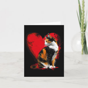 Calico Cat Kitten Valentines Mothers Fathers Day R Card
